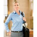 Customized Women's Dress Shirts - Chestnut Hill Women's Executive Performance Pinpoint Oxford Shirt - Dark/All