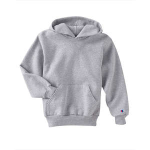 Champion Youth 9 oz. 50/50 Pullover Hoodie - Dark/All Steel, Light