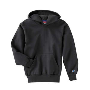 Champion Youth 9 oz. 50/50 Pullover Hoodie - Dark/All Black