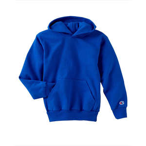 Champion Youth 9 oz. 50/50 Pullover Hoodie - Dark/All Blue, Royal