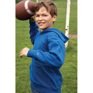 Custom Promotional Champion Youth 9 oz. 50/50 Pullover Hoodie - Dark/All