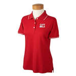 Personalized Ladies Golf & Polo Shirts - Devon & Jones Women's Pima Pique Short-Sleeve Tipped Polo - Dark/All