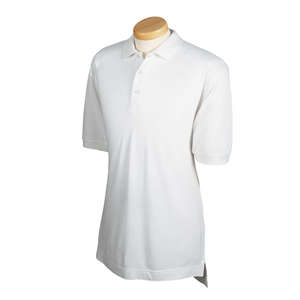 Devon & Jones Men's Organic Cotton Pique Polo - Dark/All White, Bio