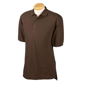 Devon & Jones Men's Organic Cotton Pique Polo - Dark/All Espresso