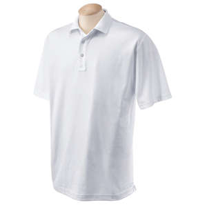 Devon & Jones Men's Executive Club Polo - Dark/All White