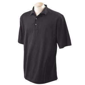 Devon & Jones Men's Executive Club Polo - Dark/All Black