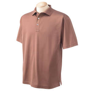 Devon & Jones Men's Executive Club Polo - Dark/All Taupe