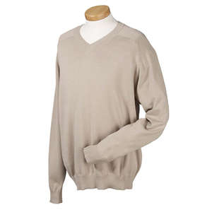 Devon & Jones Men's V-Neck Sweater - Dark/All Stone