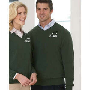 Custom Promotional Devon & Jones Men's V-Neck Sweater - Dark/All