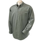 Personalized Apparel - Devon & Jones Men's Titan Twill Dress Shirt - Dark/All