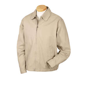 Devon & Jones Men's Organic Cotton Club Jacket - Dark/All Khaki/Blue, Navy