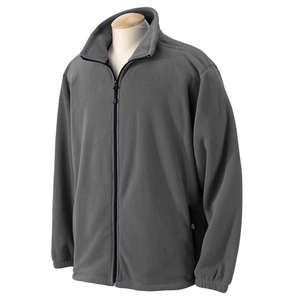 Devon & Jones Men's Wintercept Fleece Full-Zip Jacket - Dark/All Charcoal