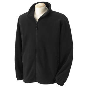 Devon & Jones Men's Wintercept Fleece Full-Zip Jacket - Dark/All Black