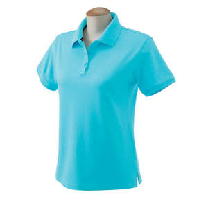 Devon & Jones Women's Dri-Fast Pique Polo - Dark/All Blue, Caribbean