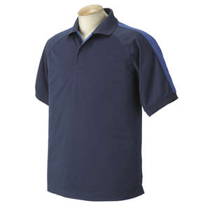 Devon & Jones Men's Dri-Fast Advantage Colorblock Mesh Polo - Dark/All Blue, New Navy/Blue, Lake