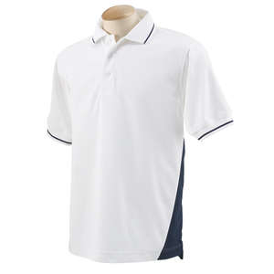 Devon & Jones Men's Dri-Fast Advantage Pique Polo - Dark/All White/Blue, New Navy
