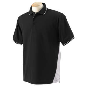 Devon & Jones Men's Dri-Fast Advantage Pique Polo - Dark/All Black/Silver, Gray