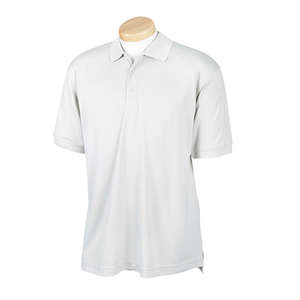 Devon & Jones Men's Dri-Fast Advantage Solid Mesh Polo - Dark/All White