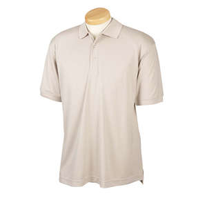 Devon & Jones Men's Dri-Fast Advantage Solid Mesh Polo - Dark/All Putty