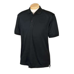 Devon & Jones Men's Dri-Fast Advantage Solid Mesh Polo - Dark/All Black
