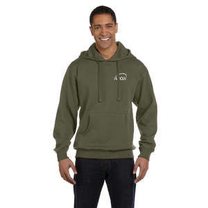 Custom Promotional econscious Organic/Recycled Pullover Hoodie - Dark/All