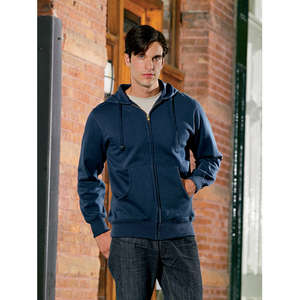 econscious Men's Organic/Recycled Full-Zip Hoodie - Dark/All