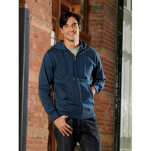 econscious Men's Organic/Recycled Full-Zip Hoodie - Dark/All