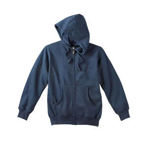 econscious Men's Organic/Recycled Full-Zip Hoodie - Dark/All Blue, Pacific