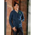 Custom Sweatshirts & Sweatpants - econscious Men's Organic/Recycled Full-Zip Hoodie - Dark/All