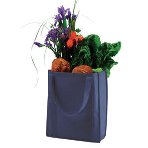 Custom Promotional econscious Non-Woven Grocery Tote - Dark/All