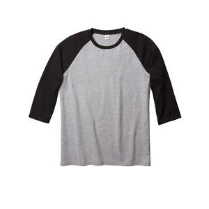 Hanes Women's ComfortSoft 3/4-Sleeve Raglan T-Shirt - Dark/All Steel, Light/Black