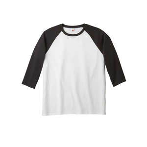 Hanes Women's ComfortSoft 3/4-Sleeve Raglan T-Shirt - Dark/All White/Black