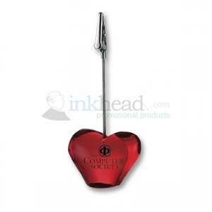 Custom Promotional Heart Memo Holder