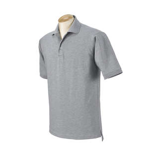 Harvard Square Men's Pima Reserve Polo - Dark/All Gray, Heather