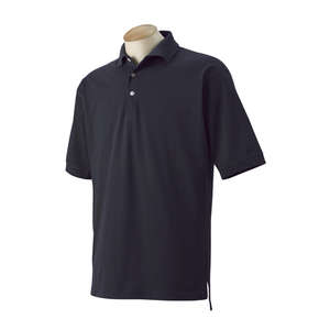 Harvard Square Men's Pima Reserve Polo - Dark/All Black