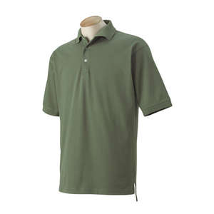 Harvard Square Men's Pima Reserve Polo - Dark/All Dill