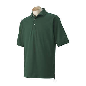 Harvard Square Men's Pima Reserve Polo - Dark/All Green, Hunter