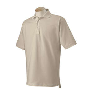 Harvard Square Men's Pima Reserve Polo - Dark/All Stone