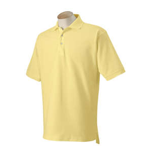 Harvard Square Men's Pima Reserve Polo - Dark/All Butter