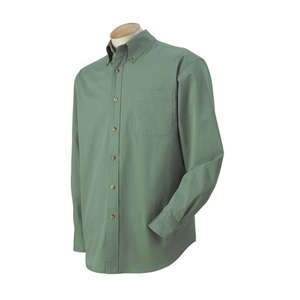 Harvard Square Men's Five-Star Performance Twill Shirt - Dark/All Ivy