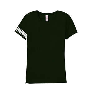 Hyp Women's Vassar Varsity T-Shirt - Dark/All Black/White