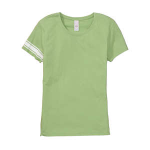 Hyp Women's Vassar Varsity T-Shirt - Dark/All Green, Limeade/White