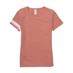 Hyp Women's Vassar Varsity T-Shirt - Dark/All Pink, Cotton Candy/White