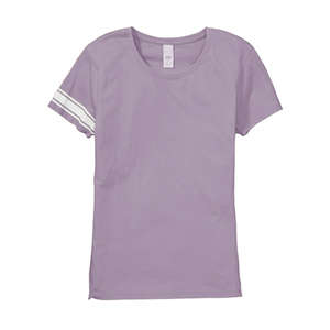 Hyp Women's Vassar Varsity T-Shirt - Dark/All Purple, Crocus/White