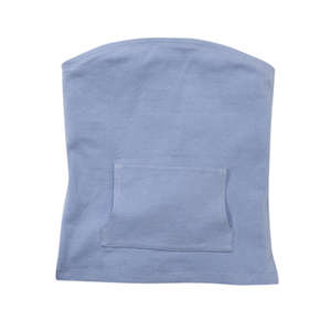 Hyp Women's South Beach Strapless T-Shirt - Dark/All Blue, Sky
