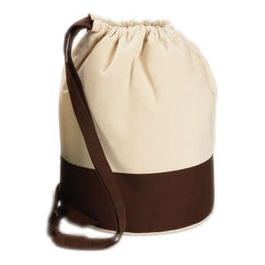 Hyp 14 oz. Canvas Beach Duffel - Dark/All Natural/Chocolate