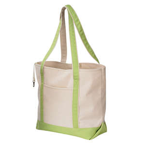 Hyp 16 oz. Beach Tote Bag - Dark/All Natural/Green, Lime