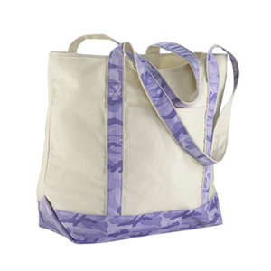 Hyp 16 oz. Beach Tote Bag - Dark/All Natural/Lilac Camouflage