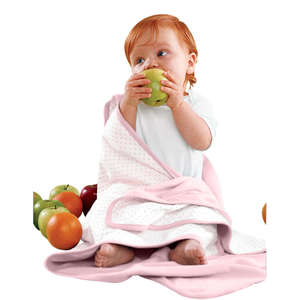Apples & Oranges Infant Jordan Reversible Blanket - Dark/All Pink, Rosey Cheeks