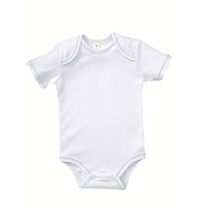 Apples & Oranges Infant Bobbie Zig-Zag Creeper - Dark/All White/Blue, Powder